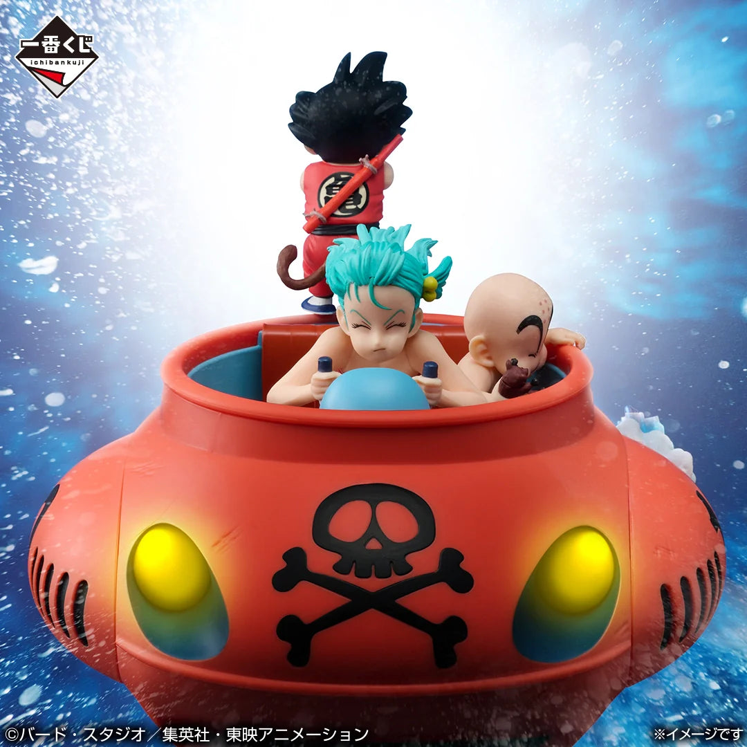 Ichiban   Kuji   Dragon   Ball   EX   Showdown!   Red   Ribbon   Army   -   D   Prize   Son   Goku   Bulma   &   Krillin   Submarine   Figure