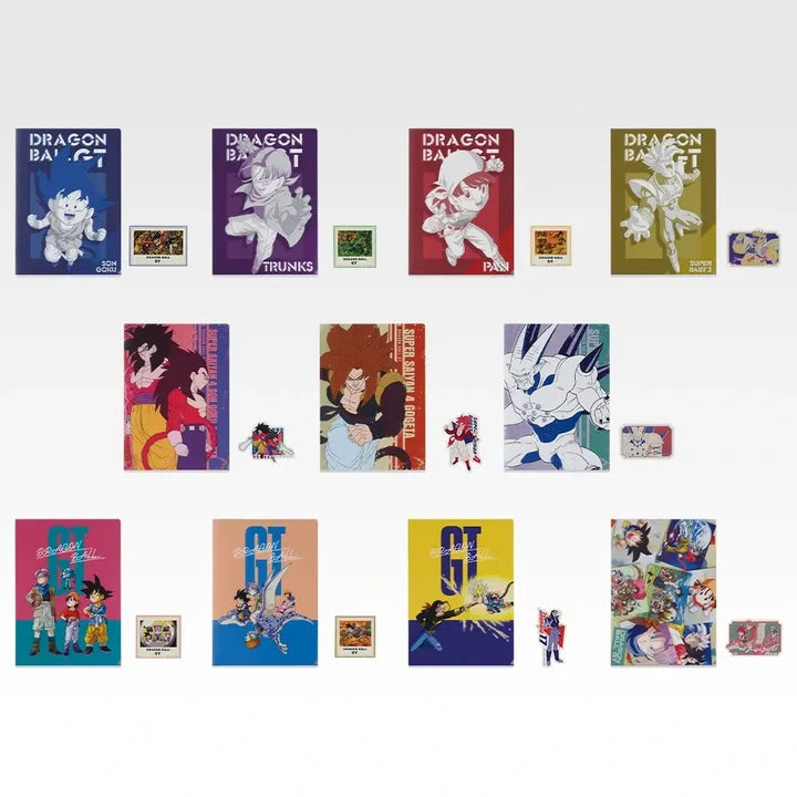 Ichiban   Kuji   Dragon   Ball   GT   -   I   Prize   Clear   File   &   Sticker   Set   Complete   Set   of   11   Types