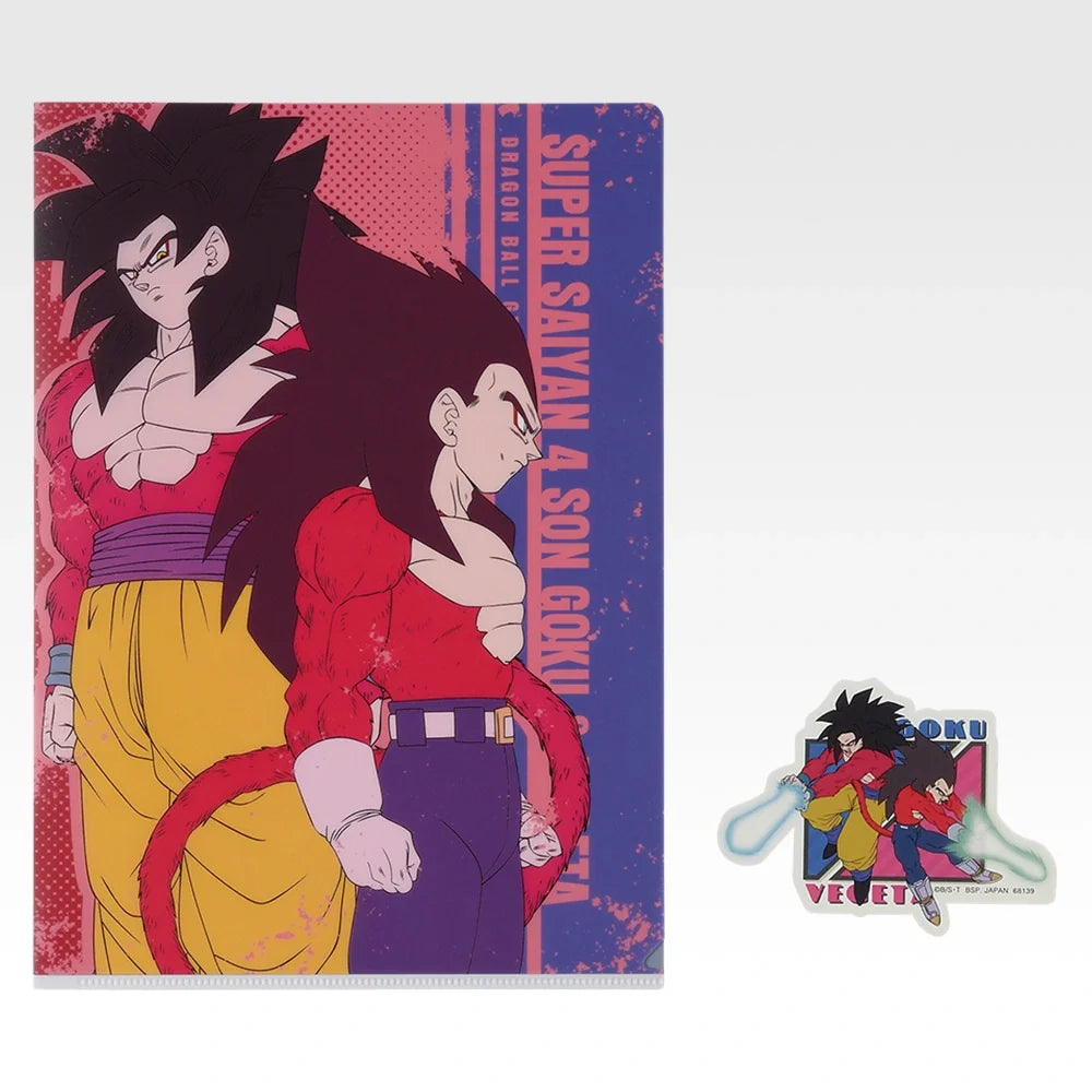 Ichiban   Kuji   Dragon   Ball   GT   -   I   Prize   Clear   File   &   Sticker   Set   Complete   Set   of   11   Types