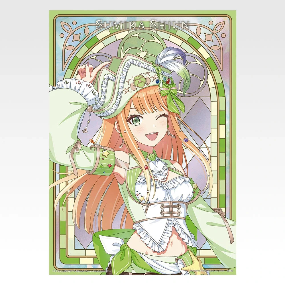 Ichiban   Kuji   Gakuen   Idolmaster   Part   6   -   D   Prize   Original   Illustration   Metallic   Poster   (13   Types)