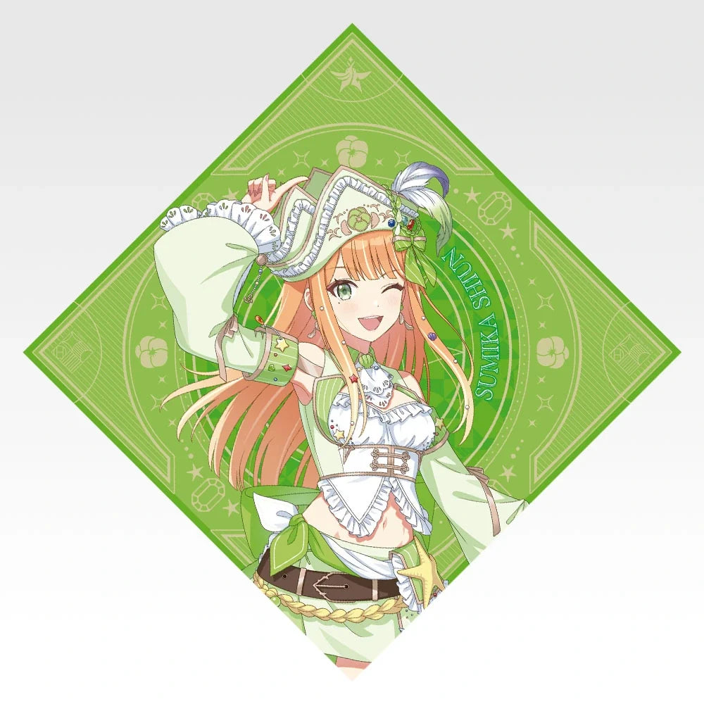 Ichiban   Kuji   Gakuen   Idolmaster   Part   6   -   F   Prize   Original   Illustration   Bandana   Towels   Complete   Set   Of   13   Types
