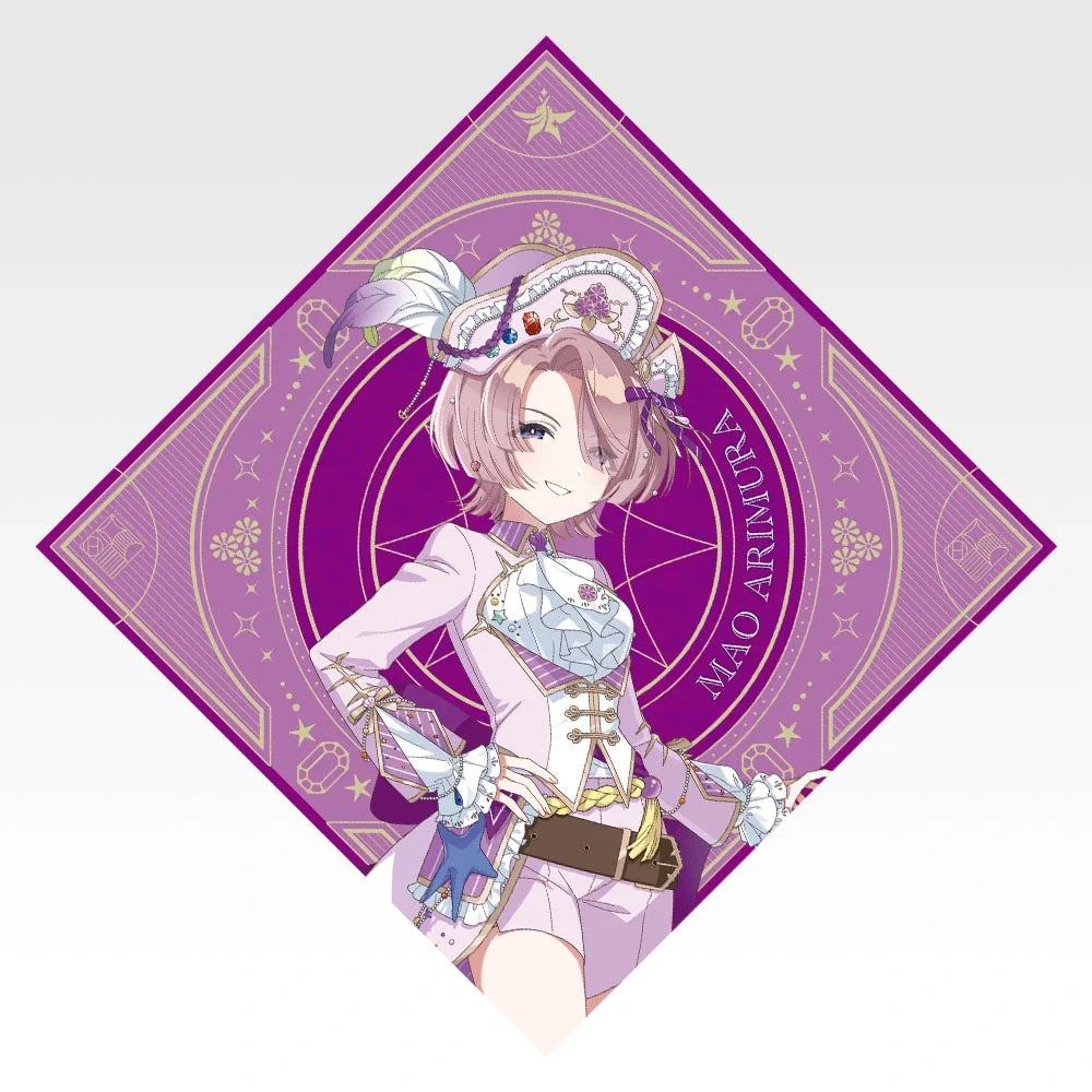 Ichiban   Kuji   Gakuen   Idolmaster   Part   6   -   F   Prize   Original   Illustration   Bandana   Towels   Complete   Set   Of   13   Types