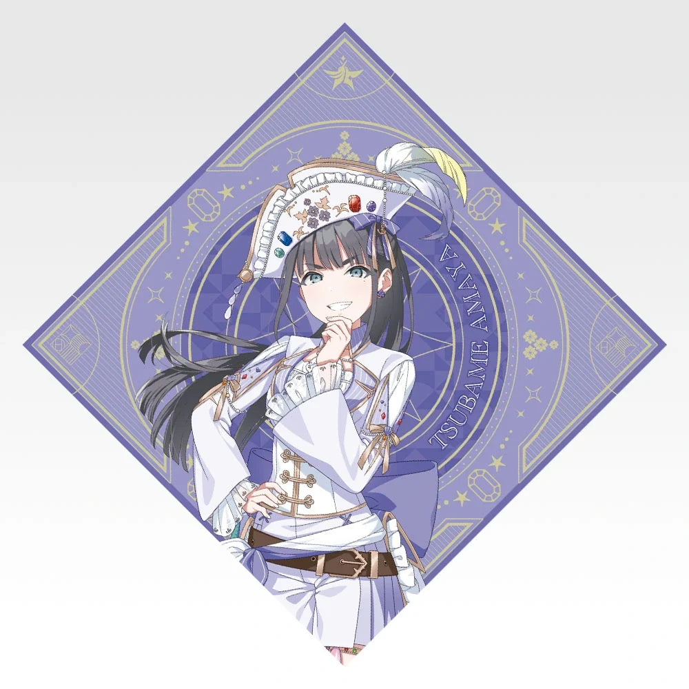 Ichiban   Kuji   Gakuen   Idolmaster   Part   6   -   F   Prize   Original   Illustration   Bandana   Towels   Complete   Set   Of   13   Types