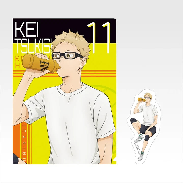 Ichiban   Kuji   Haikyu!!   Karasuno's   Future   -   J   Prize   Clear   File   &   Sticker   Set   Complete   Set   of   11   Types