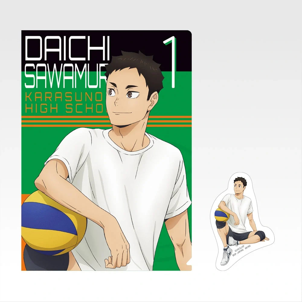 Ichiban   Kuji   Haikyu!!   Karasuno's   Future   -   J   Prize   Clear   File   &   Sticker   Set   Complete   Set   of   11   Types