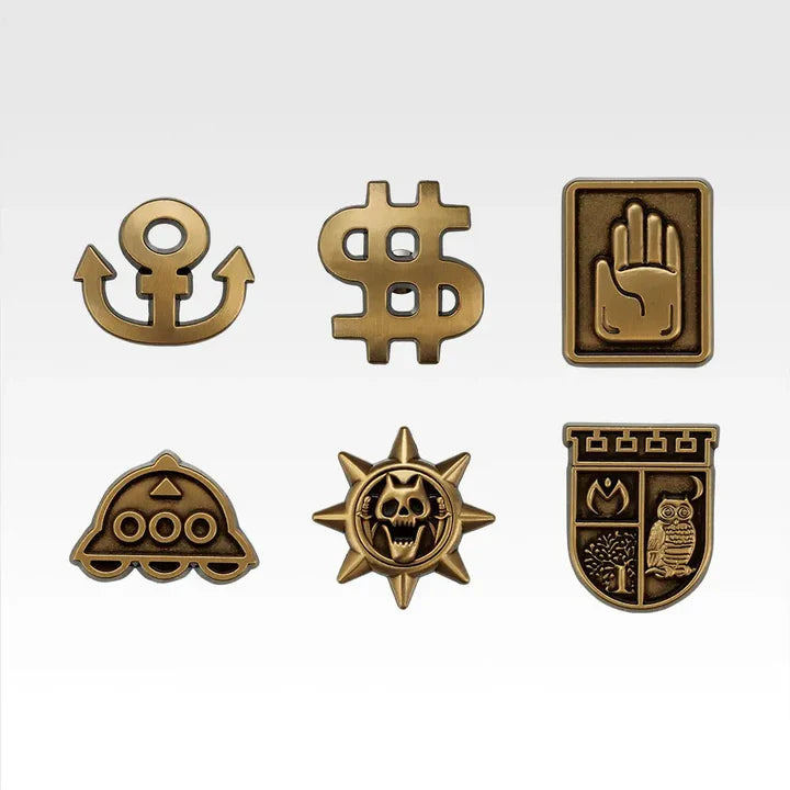 Ichiban   Kuji   JoJo's   Bizarre   Adventure   Diamond   is   Unbreakable   STAND   RUSH!   -   H   Prize   Metal   Pin   Collection   Complete   Set   of   6   Types