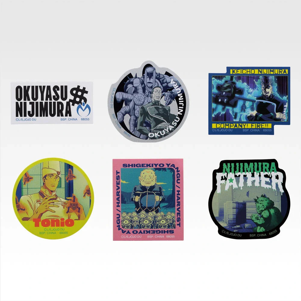 Ichiban   Kuji   JoJo's   Bizarre   Adventure   Diamond   is   Unbreakable   STAND   RUSH!   -   J   Prize   Sticker   Collection   Complete   Set   of   10   Types