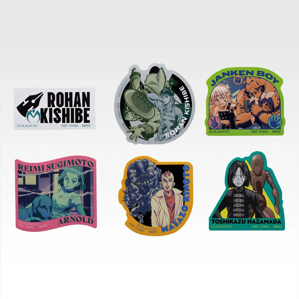 Ichiban   Kuji   JoJo's   Bizarre   Adventure   Diamond   is   Unbreakable   STAND   RUSH!   -   J   Prize   Sticker   Collection   Complete   Set   of   10   Types