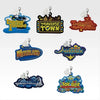 Ichiban   Kuji   Kingdom   Hearts   25th   Anniversary   -   F   Prize   World   Logo   Rubber   Charm   Complete   Set   of   7   Types