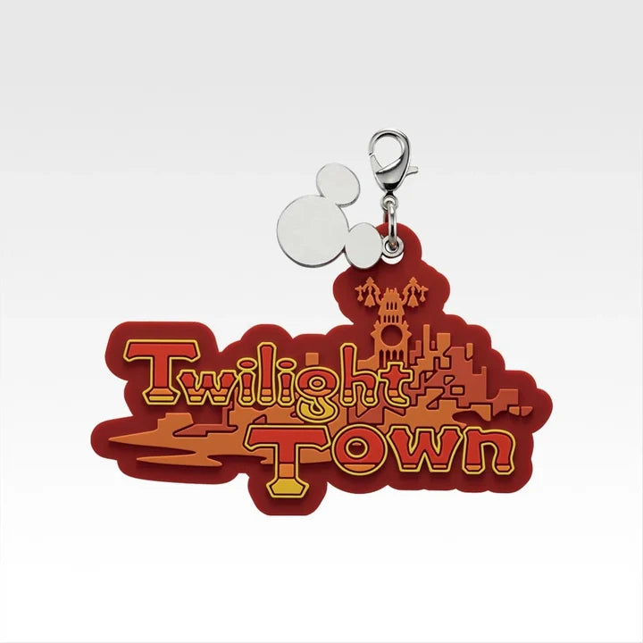 Ichiban   Kuji   Kingdom   Hearts   25th   Anniversary   -   F   Prize   World   Logo   Rubber   Charm   Complete   Set   of   7   Types