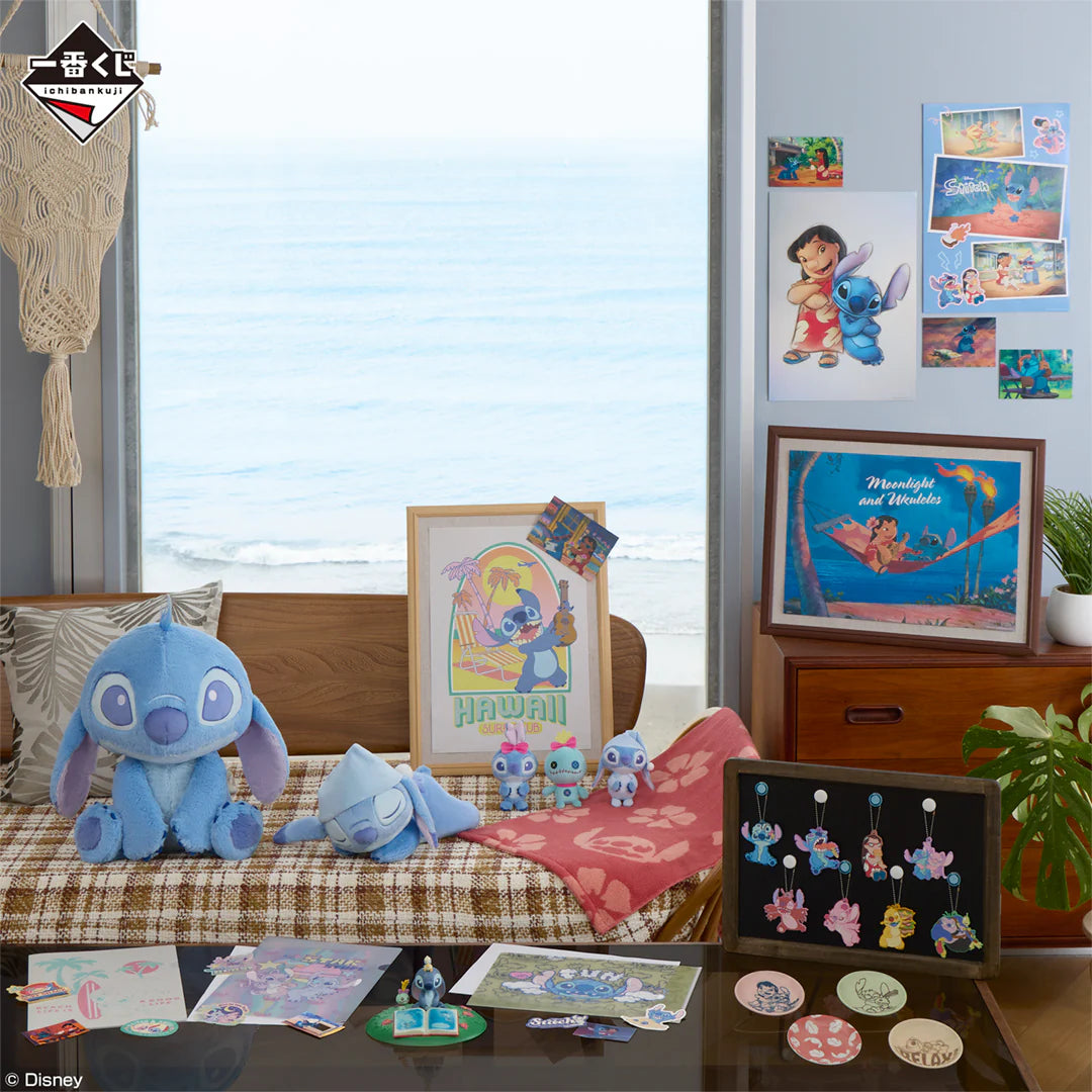 Ichiban   Kuji   Disney   Lilo   and   Stitch   Relaxed   Summer   -   A   Prize   Card   Stand   Figure   Stitch