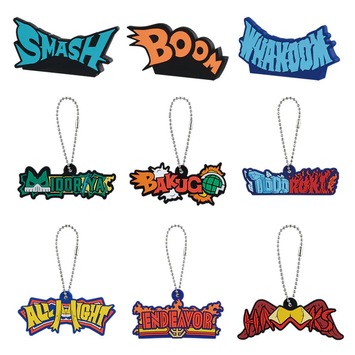 Ichiban   Kuji   My   Hero   Academia   The   Power   of   Weaving   -   E   Prize   Rubber   Collection   Complete   Set   of   9   Types