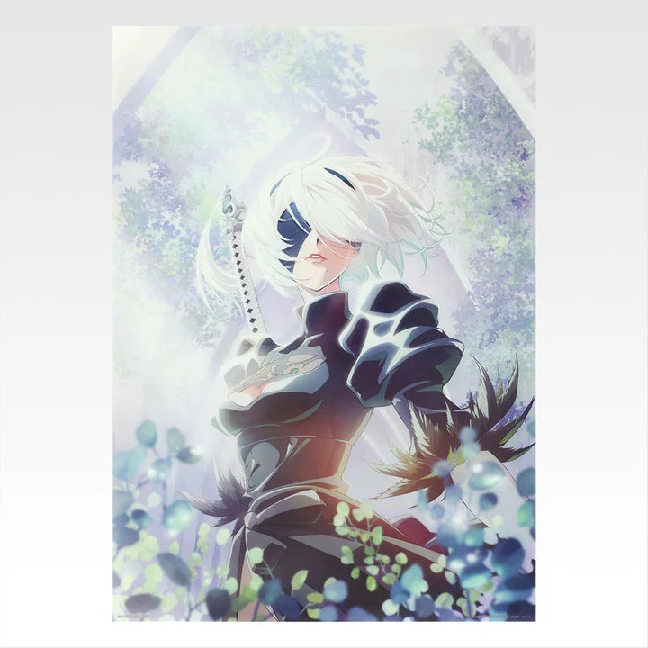 Ichiban   Kuji   Nier   Automata   Ver   1.1a   Glory   to   Humanity   -   F   Prize   Clear   Poster   Complete   Set   of   12   Types