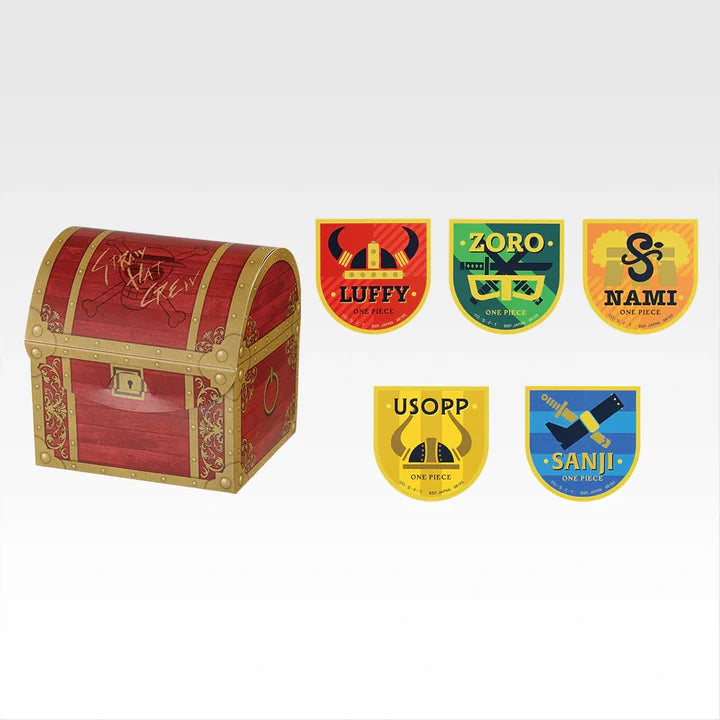 Ichiban   Kuji   One   Piece   Elbaf   Arc   Giant   Bash!!   Vol.1   -   G   Prize   Treasure   Chest   Sticker   Set