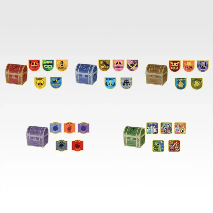 Ichiban   Kuji   One   Piece   Elbaf   Arc   Giant   Bash!!   Vol.1   -   G   Prize   Treasure   Chest   Sticker   Set