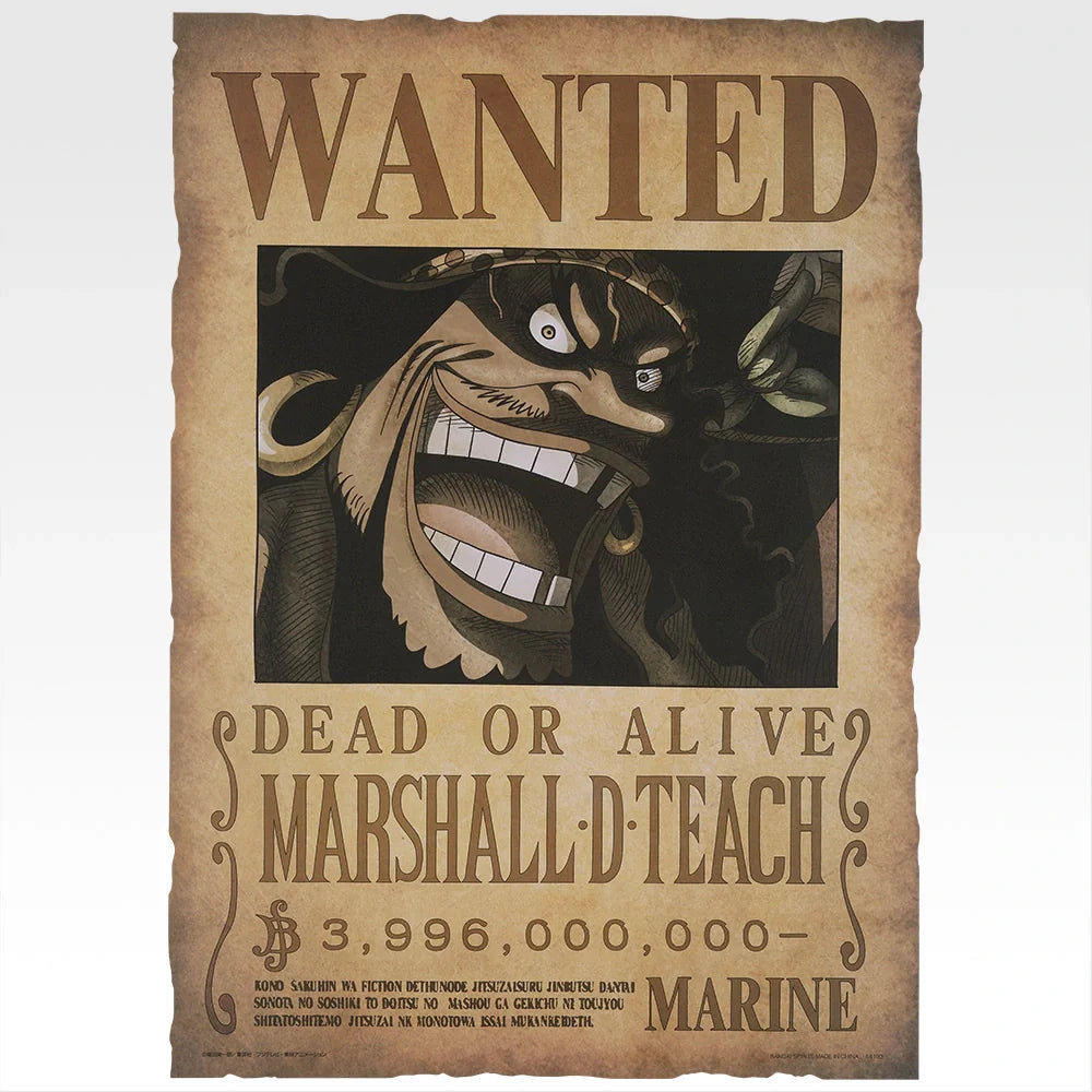 Ichiban   Kuji   One   Piece   Elbaf   Arc   Giant   Bash!!   Vol.1   -   J   Prize   Wanted   Poster   Giant   Vol.1   Complete   Set   of   9   Types