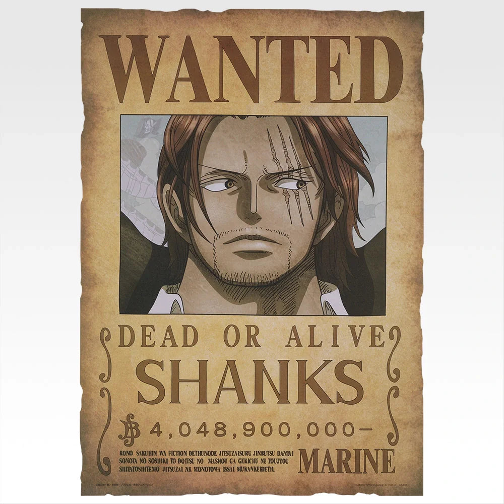 Ichiban   Kuji   One   Piece   Elbaf   Arc   Giant   Bash!!   Vol.1   -   J   Prize   Wanted   Poster   Giant   Vol.1   Complete   Set   of   9   Types
