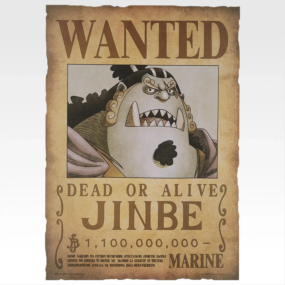 Ichiban   Kuji   One   Piece   Elbaf   Arc   Giant   Bash!!   Vol.1   -   J   Prize   Wanted   Poster   Giant   Vol.1   Complete   Set   of   9   Types