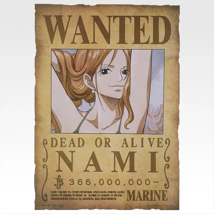 Ichiban   Kuji   One   Piece   Elbaf   Arc   Giant   Bash!!   Vol.1   -   J   Prize   Wanted   Poster   Giant   Vol.1   Complete   Set   of   9   Types
