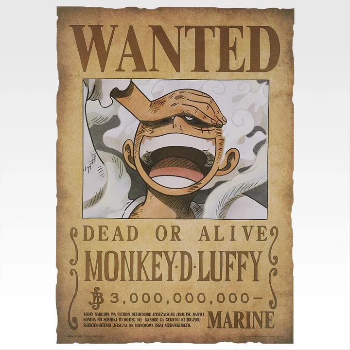 Ichiban   Kuji   One   Piece   Elbaf   Arc   Giant   Bash!!   Vol.1   -   J   Prize   Wanted   Poster   Giant   Vol.1   Complete   Set   of   9   Types
