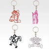 Ichiban   Kuji   One   Piece   Future   Island   Egghead   Burst   of   Energy   -   H   Prize   Silhouette   Keychain   Complete   Set   of   4   Types