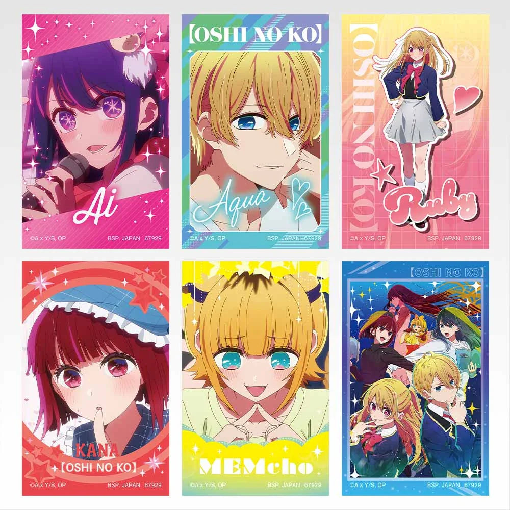 Ichiban   Kuji   Oshi   no   Ko   Bouquet   of   Dreams   -   I   Prize   Hologram   Stickers   Set   Complete   Set   of   10   Types