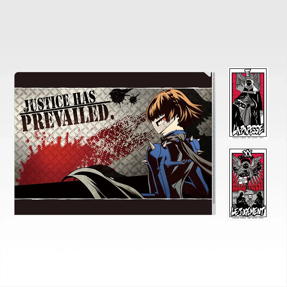 Ichiban   Kuji   Persona   5   Royal   -   H   Prize   Clear   File   and   Sticker   Collection   Complete   Set   of   12   Types
