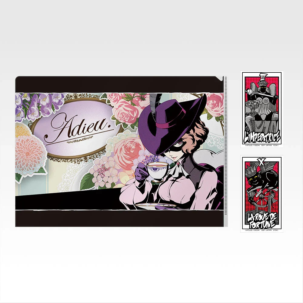 Ichiban   Kuji   Persona   5   Royal   -   H   Prize   Clear   File   and   Sticker   Collection   Complete   Set   of   12   Types