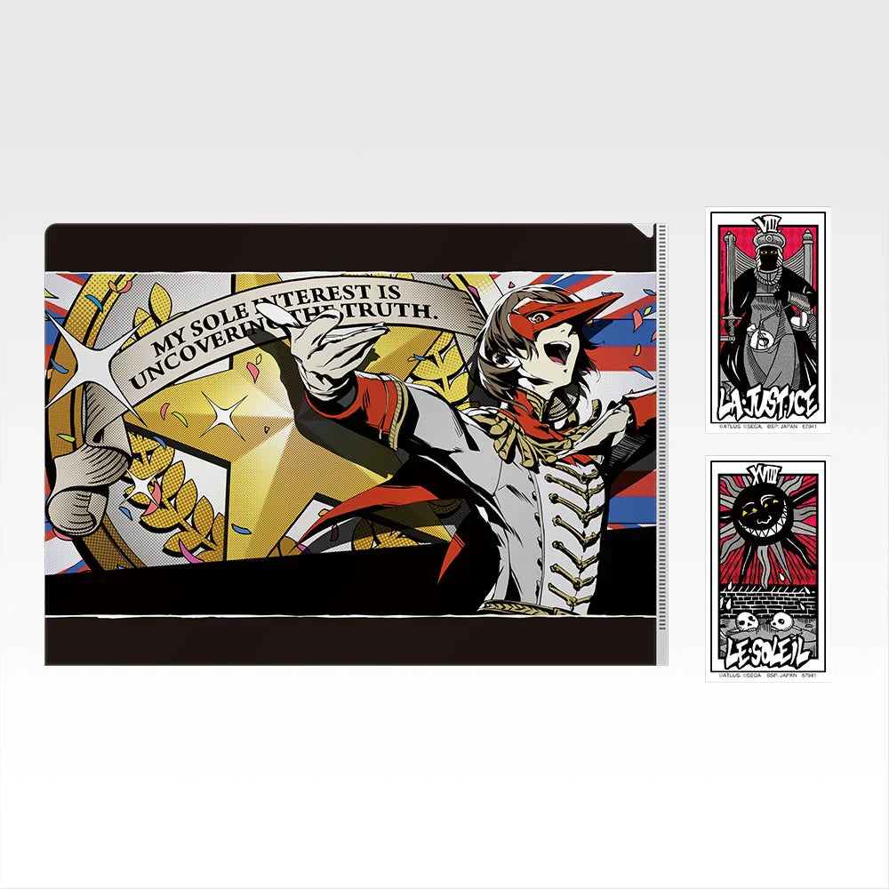 Ichiban   Kuji   Persona   5   Royal   -   H   Prize   Clear   File   and   Sticker   Collection   Complete   Set   of   12   Types