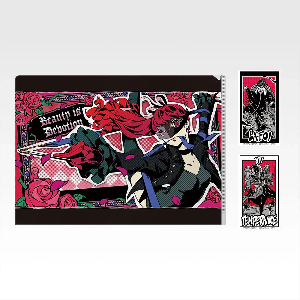 Ichiban   Kuji   Persona   5   Royal   -   H   Prize   Clear   File   and   Sticker   Collection   Complete   Set   of   12   Types