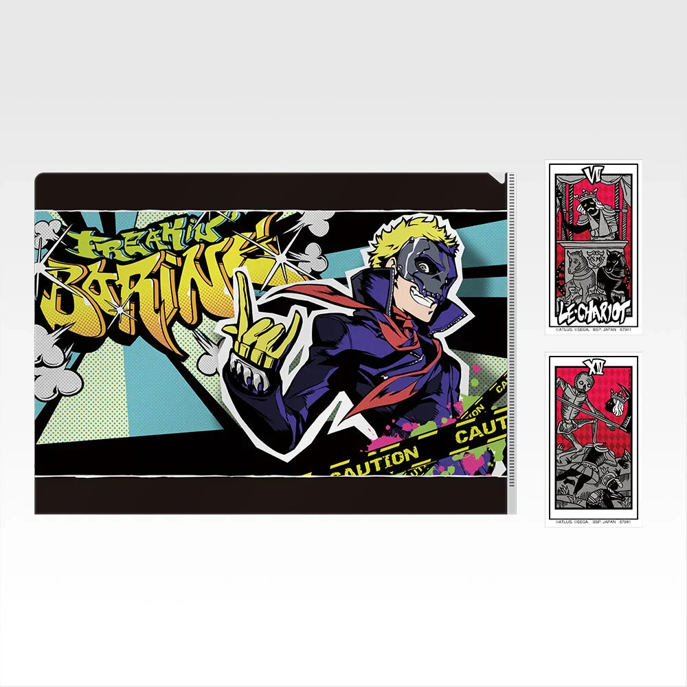 Ichiban   Kuji   Persona   5   Royal   -   H   Prize   Clear   File   and   Sticker   Collection   Complete   Set   of   12   Types