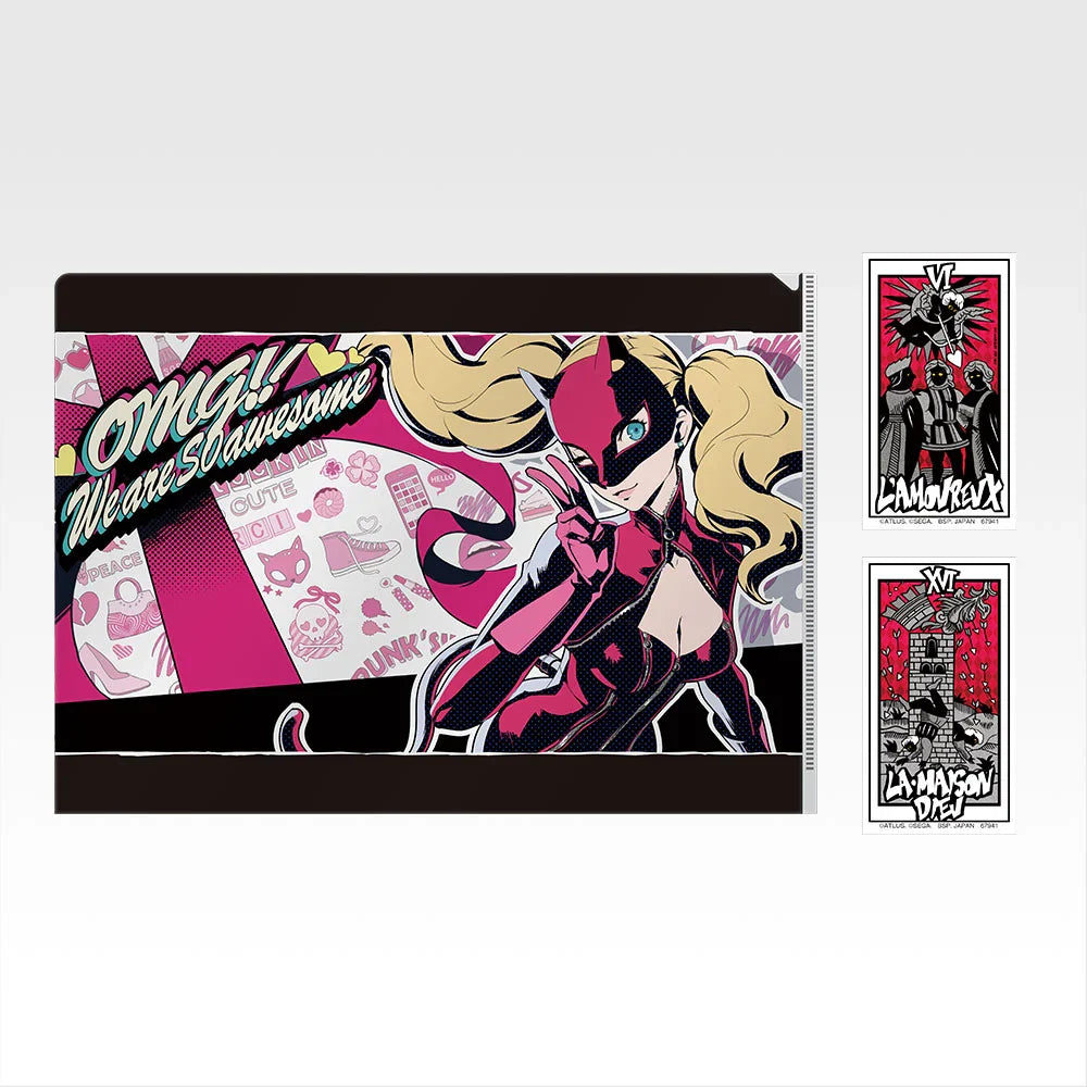 Ichiban   Kuji   Persona   5   Royal   -   H   Prize   Clear   File   and   Sticker   Collection   Complete   Set   of   12   Types