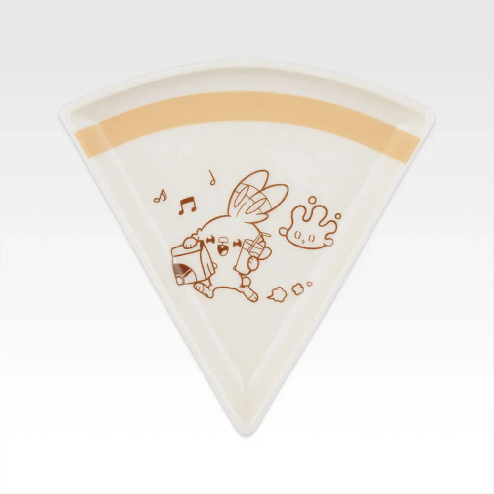Ichiban   Kuji   Pokemon   Poke   Pieces   Welcome   to   the   PEACE   Diner   -   G   Prize   Pizza-shaped   Plate   Complete   Set   of   6   Types