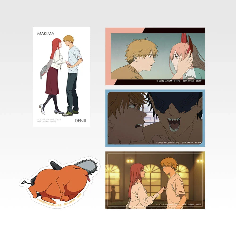 Ichiban   Kuji   Theatrical   Version   Chainsaw   Man   Movie   Reze   Arc   2nd   Edition   -   G   Prize   Hologram   Sticker   Set   Complete   Set   of   8   Types