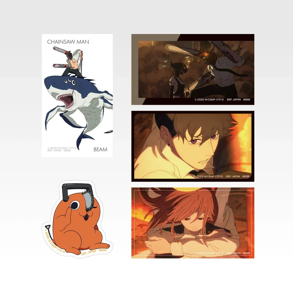 Ichiban   Kuji   Theatrical   Version   Chainsaw   Man   Movie   Reze   Arc   2nd   Edition   -   G   Prize   Hologram   Sticker   Set   Complete   Set   of   8   Types