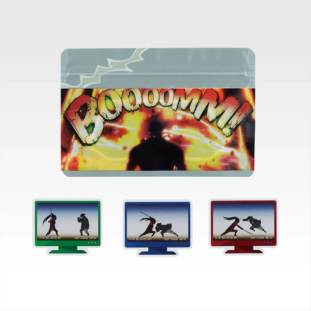 Ichiban   Kuji   Vigilantes   My   Hero   Academia   ILLEGALS   -   H   Prize   Zipper   Bag   &   Stickers   Complete   Set   of   10   Types