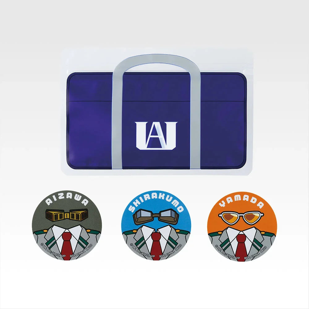 Ichiban   Kuji   Vigilantes   My   Hero   Academia   ILLEGALS   -   H   Prize   Zipper   Bag   &   Stickers   Complete   Set   of   10   Types