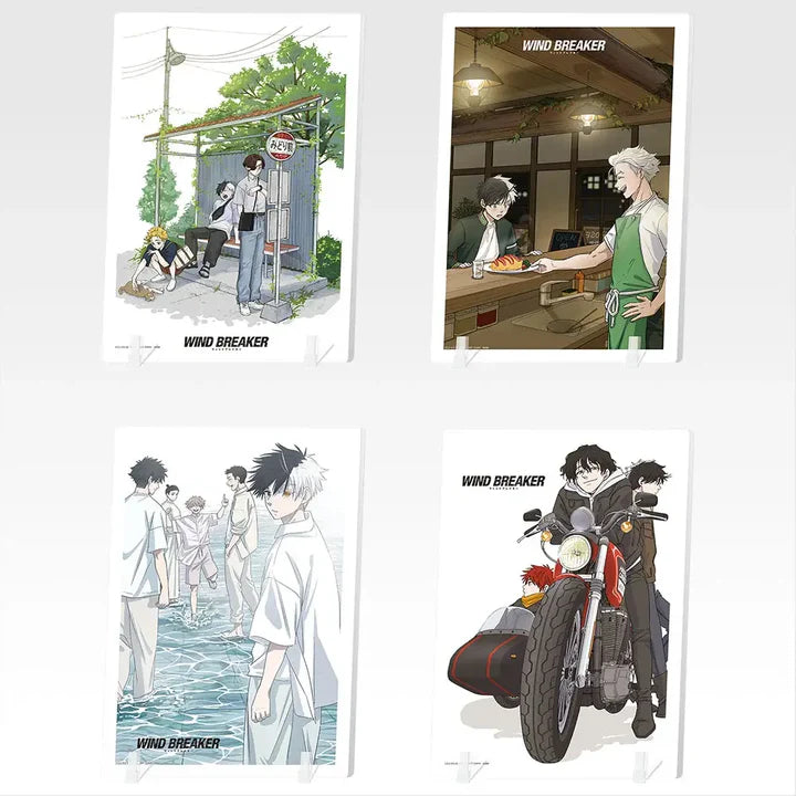 Ichiban   Kuji   Wind   Breaker   5th   Anniversary   of   the   Original   Work   -   C   Prize   Acrylic   Board   Complete   Set   of   4   Types