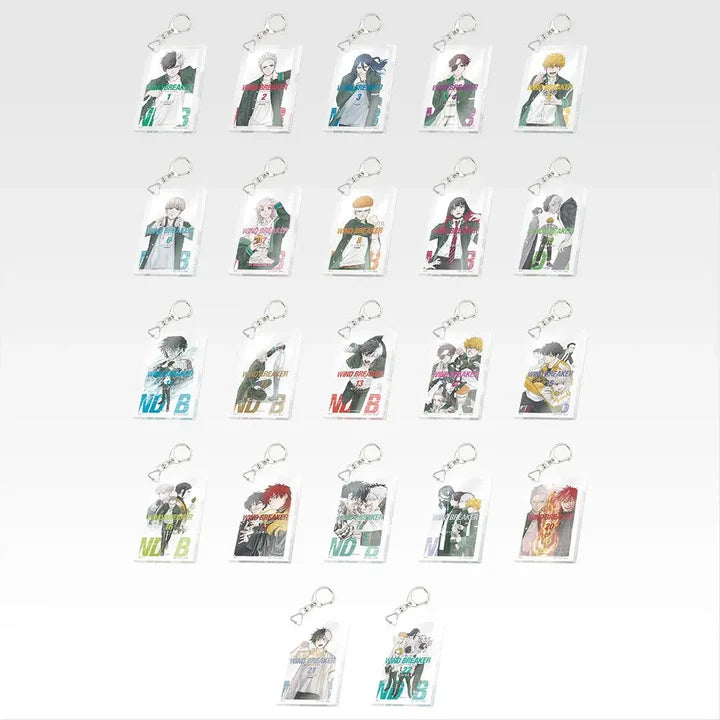 Ichiban   Kuji   Wind   Breaker   5th   Anniversary   of   the   Original   Work   -   F   Prize   Paperback   Acrylic   Keychain   Complete   Set   of   22   Types
