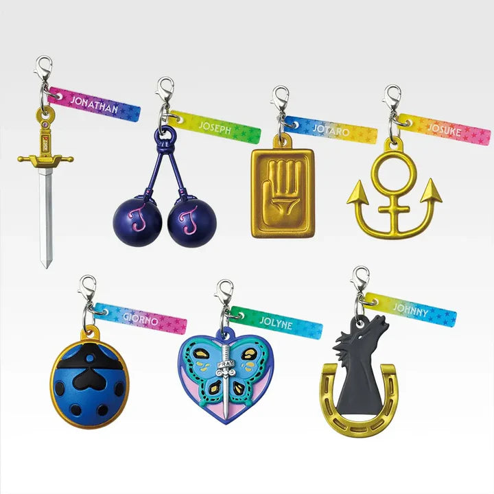 Ichiban   Kuji   JoJo's   Bizarre   Adventure   The   Gathering   Of   STARS   -   I   Prize   Miniature   Charm   Complete   Set   of   7   Types