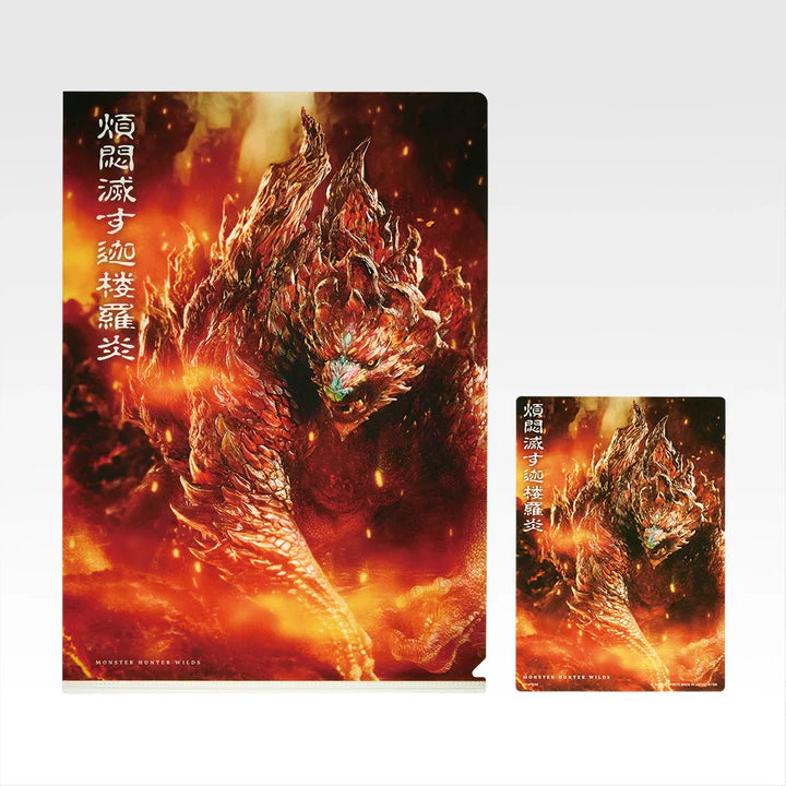 Ichiban   Kuji   Monster   Hunter   Wilds   -   G   Prize   Clear   Files   &   Stickers   Complete   Set   of   9   Types