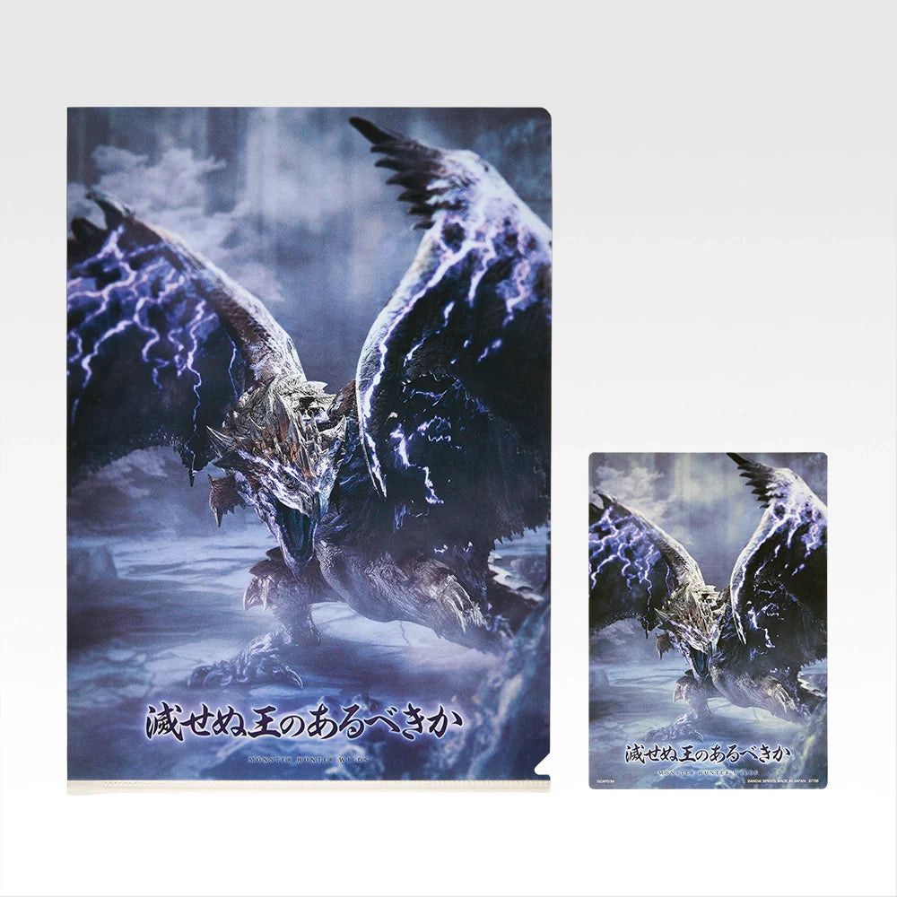 Ichiban   Kuji   Monster   Hunter   Wilds   -   G   Prize   Clear   Files   &   Stickers   Complete   Set   of   9   Types