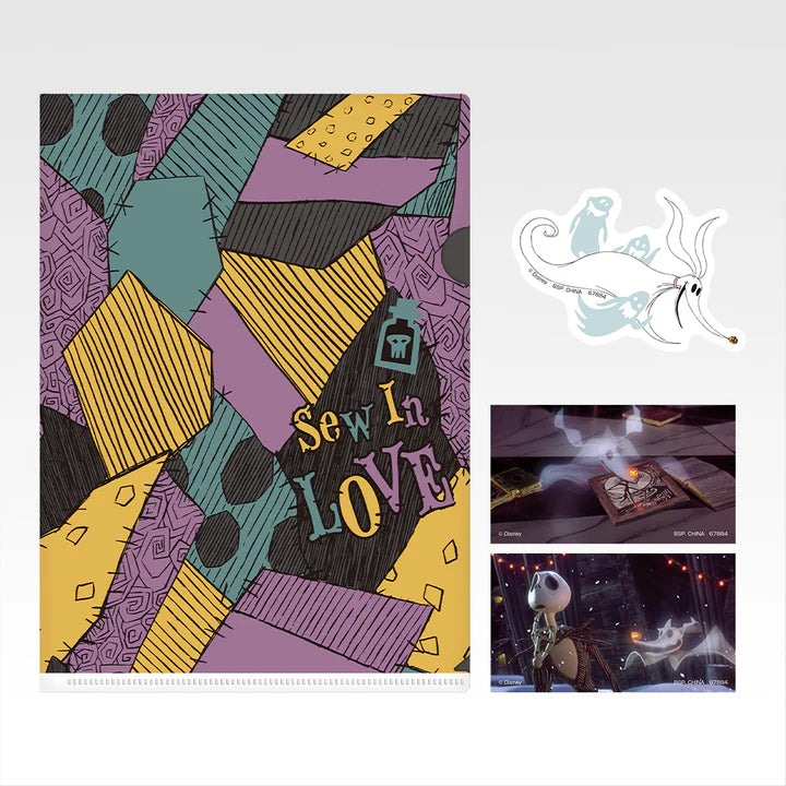 Ichiban   Kuji   Tim   Burton's   The   Nightmare   Before   Christmas   -   H   Prize   Clear   Files   and   Stickers   Complete   Set   of   8   Types