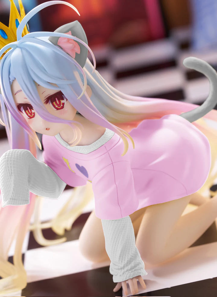 No   Game   No   Life   Desktop   Cute   Figure   -   Shiro   Cat   Ear   Shirt   Ver.