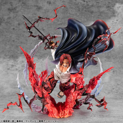 One Piece P.o.p Sa-maximum Leader Of Red Hair Pirates Red-haired Shanks Kamusari Statue