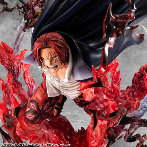 One Piece P.o.p Sa-maximum Leader Of Red Hair Pirates Red-haired Shanks Kamusari Statue