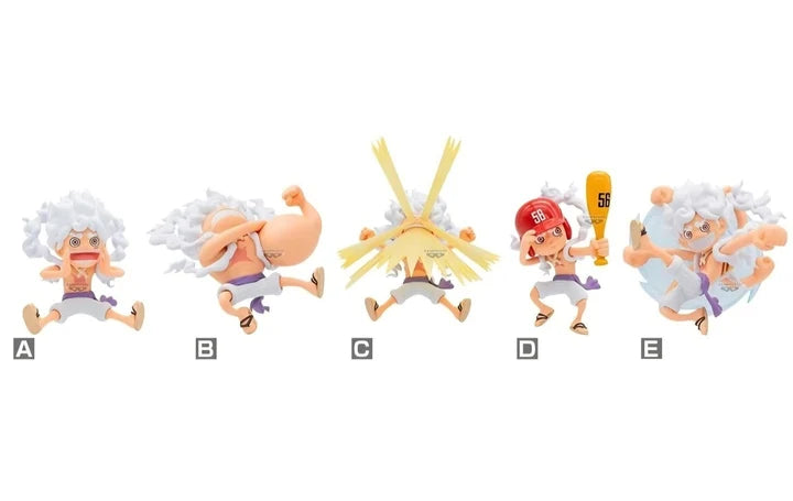 One   Piece   World   Collectable   Figures   -   Monkey   D.   Luffy   Gear   5   Special   2   Complete   Set   of   5   Types