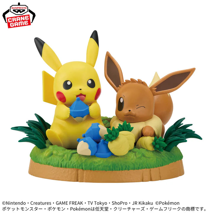 Pokemon   Munching   Time   Figures   -   Pikachu   &   Eevee