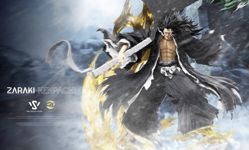 Win Shares & C4 Studio 1/6 Bleach Zaraki Kenpachi Statue W/ LED