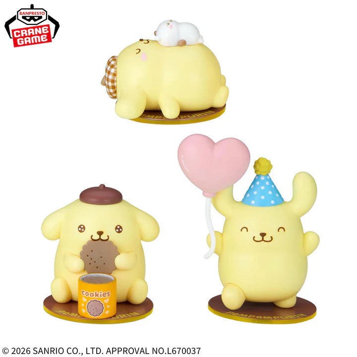 Sanrio   Characters   Figures   Collection   -   Pompompurin   Complete   Set   of   3
